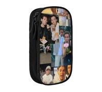 IZIWDORW Marcus Martinus Pencil Case for Writers & Journalists - 5 Pen Loops + Note Pad Sleeve (Durable Polyester)