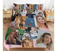 IZIWDORW Margot Elise Robbie Breathable Soft Surface Comfortable Texture Hotel Style Duvet Cover Sets with Zipper Closure