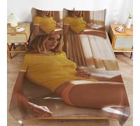 IZIWDORW Margot Elise Robbie Home Friendly Soft Touch Long Lasting Thread Design Zipper Duvet Cover Sets Use Pattern