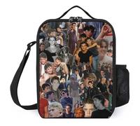 IZIWDORW Matt Actor Dillon Lunch Boxes with Built-in Cutting Board, Innovative All-in-One Design for Outdoor Enthusiasts