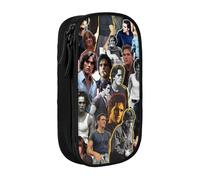 IZIWDORW Matt Actor Dillon Pencil Case for Gardening Supplies - Oxford Cloth with Zipper for Seed Packets, Markers, Gloves