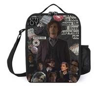 IZIWDORW Matthew Gray gubler Lunch Boxes Waterproof & Insulated, Portable Meal Tote with Removable Shoulder Strap, Durable Oxford Fabric