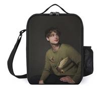 IZIWDORW Matthew Gray gubler Lunch Boxes Waterproof & Insulated, Portable Meal Tote with Removable Shoulder Strap, Durable Oxford Fabric