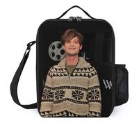 IZIWDORW Matthew Gray gubler Lunch Boxes Waterproof & Insulated, Portable Meal Tote with Removable Shoulder Strap, Durable Oxford Fabric