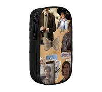 IZIWDORW Matthew Gray gubler Pencil Case with Keychain Hook - Portable Oxford Cloth Pouch for Pens, Keys, USB Drives