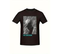 IZIWDORW Men's Y2K Blade Runner 2049 Graphic Like Tears in Rain Print T Shirt Multicolor