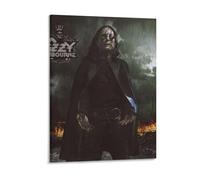 IZIWDORW Ozzy Osbourne Canvas Wall Print Framed for Decorative Home Setting Bedroom Kitchen Hall