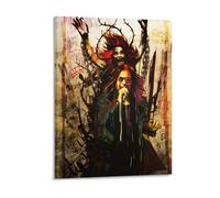 IZIWDORW Ozzy Osbourne Decorative Framed Canvas Picture for Stylish Home Interior Bedroom Hallway Art Piece