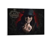 IZIWDORW Ozzy Osbourne Framed Wall Canvas Print for Modern Interior Atmosphere Office Lounge Hallway Decor