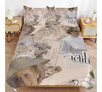IZIWDORW Queen Elizabeth Comfort Fit Clean Finish Durable Fabric Easy Zip Access Duvet Cover Sets Daily Life