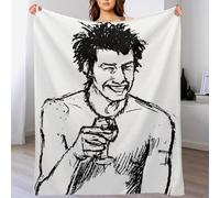 IZIWDORW Sid Vicious Elegant Velvet Blanket for Bed Sofa All Seasons Anti-Pill Soft Touch Warm Feel
