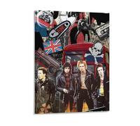 IZIWDORW Sid Vicious High Definition Framed Canvas Art Piece Wall Mounted Painting for Study Room Interior Decoration
