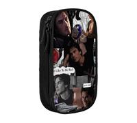 IZIWDORW Team Damon Salvatore Pencil Case for Emergency Kits - Durable Zipper Bag for First Aid, Pens, Flashlights (Portable)