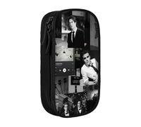IZIWDORW Team Damon Salvatore Pencil Case Water-Resistant Organizer - Durable Polyester for Pens, Makeup, Travel Essentials (Portable)