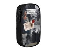 IZIWDORW Team Damon Salvatore Pencil Case with Magnetic Closure - Quick-Access Design for Pens, Sticky Notes, Paper Clips