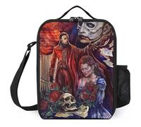 IZIWDORW The Phantom of The Opera Lunch Boxes Expandable Side Panels, Adjustable Capacity from 4L to 6L, Smart Space Utilization