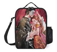 IZIWDORW The Phantom of The Opera Lunch Boxes for Work with Ice Pack Pocket, Thermal Insulated Meal Prep Bag for Adults, Office School Essential