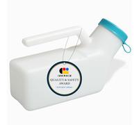 izkraiz Men’s Urinal Bottle 1000ml with Glow-in-the-Dark Lid - Portable Male Urine Bottle with Secure Screw Cap - Durable Leakproof Design for Bedside, Travel, Car, Camping, or Elderly Care