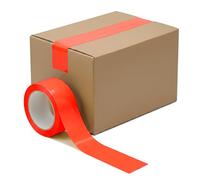 IZMAH LTD Red Parcel Packaging Tape 48mm x 66m Acrylic Heavy Duty Cartoon Sealing Tape for Moving Box House Shipping Warehouse Industrial Uses