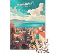 Izmir Turkey jigsaws for adults1000 pieces | a relaxed activity for couples on a first date to enjoy together while getting to know each other to enjoy at home38x26cm