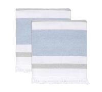 Izod Bathroom Accessories Clubhouse Collection, 2pc Hand Towels, Blue 2 Count