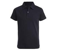 IZOD Boys' School Uniform Sensory-Friendly Short Sleeve Polo Shirt, Navy, 14-16