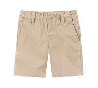 IZOD Boys' Toddler School Uniform Pull-on Shorts - Beige - 4 Years