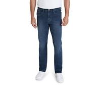 IZOD Denim Jeans for Men - Comfort Stretch, Relaxed Fit, 5 Pocket, Zipper Fly, Iron Blue, 32XO30