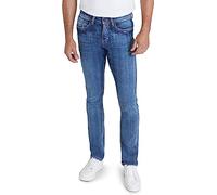 IZOD Denim Jeans for Men - Ultrasoft Straight Fit Stretch Performance Jeans with Sportflex Max Waistband, Nautical Blue, 30XO30
