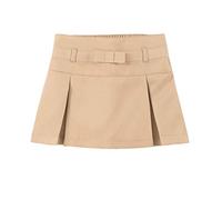 IZOD Girls' School Uniform Scooter Skort, Khaki Pleated, 2 Years