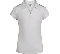 IZOD Girls' School Uniform Short Sleeve Performance Polo, White, 12-14