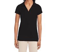 IZOD Juniors Uniform Short Sleeve Performance Polo, Black, 5