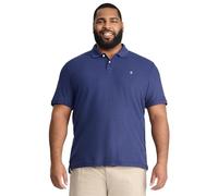 Izod Men's Advantage Performance Short Sleeve Polo Shirt, Peacoat, Large