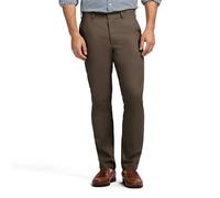 IZOD Men's American Chino Flat Front Straight Fit Pant Casual, Olive, 36W x 29L