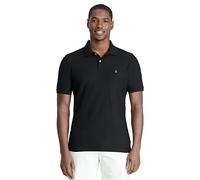 Izod Men's Big and Tall Advantage Performance Short Sleeve Polo Shirt, Black, XXXL
