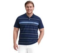 Izod Men's Big and Tall Advantage Performance Short Sleeve Polo Shirt, Medieval Blue, Large Tall