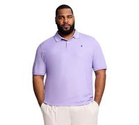 IZOD Men's Big and Tall Advantage Performance Short Sleeve Solid Polo Shirt, Dahlia Purple, XXXXXL