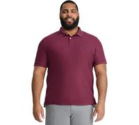 Izod Men's Big and Tall Advantage Performance Short Sleeve Solid Polo Shirt, Fig, 3XL