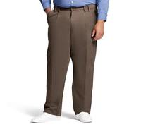 IZOD Men's Big-and-Tall American Chino Double-Pleated Pants Casual, Bt Olive, 50W x 32L
