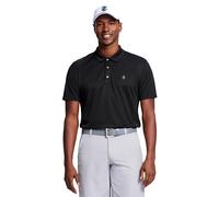 IZOD Men's Big & Tall Performance Golf Grid Polo, Black, Large
