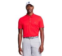IZOD Men's Big & Tall Performance Golf Grid Polo, Polish Red, Large