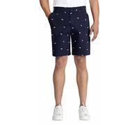 IZOD Men's Big & Tall Saltwater Flat Front Chino Short, Blue, 32