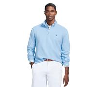 IZOD Men's Performance Comfort Quarter Zip Long Sleeve Shirt, Placid Blue, Large