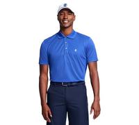 Izod Men's Performance Golf Grid Polo Shirt, Cobalt Blue, XXL