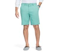 IZOD Men's Saltwater 9.5" Flat Front Chino Short Casual, Wasabi, 42