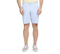Izod Men's Saltwater 9.5" Flat Front Chino Short, Chambray Blue, 36