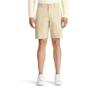 IZOD Men's Saltwater 9.5" Flat Front Chino Short Casual, Pale Khaki, 36