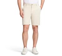 IZOD Men's Saltwater 9.5" Flat Front Chino Short, Silver Birch, 34