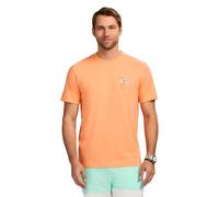 Izod Men's Saltwater Short Sleeve Graphic T-Shirt Tee, Cantaloupe, Medium