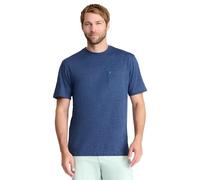 Izod Men's Saltwater Short Sleeve Solid T-Shirt with Pocket, Club Blue, XL